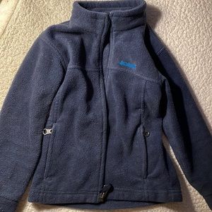 Navy kids Columbia fleece jacket